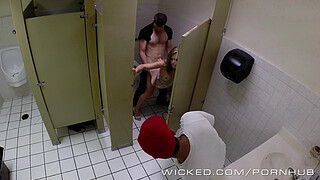 Wicked - Couple has sex in public bathroom