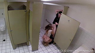 Wicked - Couple has sex in public bathroom