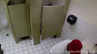 Wicked - Couple has sex in public bathroom