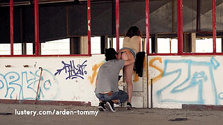 Hot Italian Amateurs Fool Around In Abandoned Building - Lustery