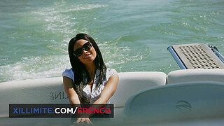 Naughty boat trip with Anissa kate