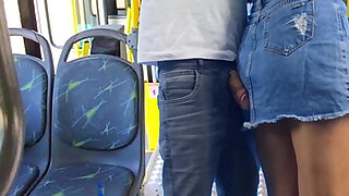 Young student gets <censored> on the bus!