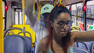 Young student gets <censored> on the bus!