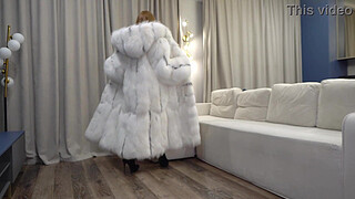 Fucking Fur Queen in a massive luxury fur coat! ANAL fur coat sex (Short Version)