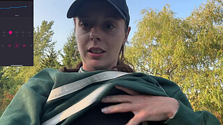 Risky Trail Walk With My Lush! | Public Orgasm | Remote Vibrator