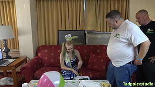 Luna Lips' Gangbang, Pregnant Pussy Fucked By Many Horny Hung Cocks!