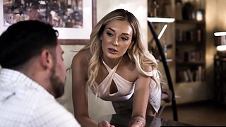 ADULT TIME Smoking Hot Blonde Charlotte Sins Begs Her Counselor For OPEN MOUTH FACIAL (Seth Gamble, Sex Addiction)