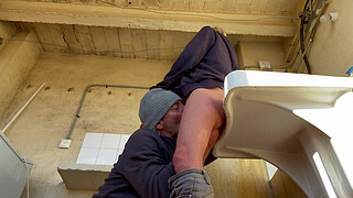 LAUNDRY ROOM - YOU EAT MY NEIGHBOR'S PUSSY??? - AMATEUR WIFE