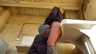 LAUNDRY ROOM - YOU EAT MY NEIGHBOR'S PUSSY??? - AMATEUR WIFE