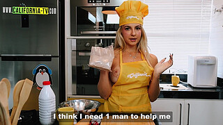 Hot Lesbians In Aprons And Panties Cooking Just For You!