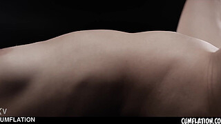 Cum Bitch Alice Zaffyre Gets Her Pussy Pumped - Extreme Cumflation With Sexy 18 Years Old Teen