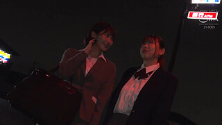 Lesbians Face-to-face On The Train