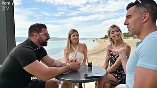 Racy Girls Rebecca Volpetti And Veronica Leal Hook Up With Strangers For Vacay DP Sex GP3160