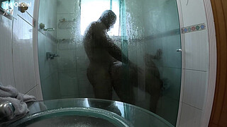 After intense anal sex the young chick wants more in the bathroom - Nands Ninfetinha