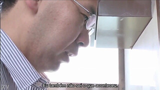 My First Time Being a Cuckold - The Fetish of an Employee of a Certain Elite Bank [pt-br] Maki Kyouko