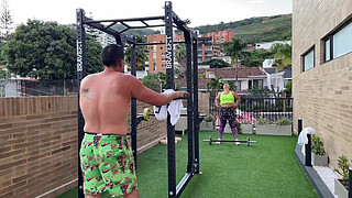 My neighbor John Smith seems to my big booty and fuck in his apartment