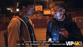 VIP4K. Mature dominant dame is fucking her friend’s obedient offspring