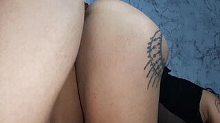 I fuck my slutty Latina stepsister's pussy really hard with my big shaft - Spanish porn