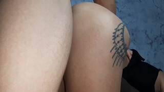 I fuck my slutty Latina stepsister's pussy really hard with my big shaft - Spanish porn