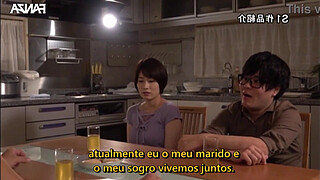 A Game of Seduction by the Father-in-Law {Subtitled} Saki Okuda
