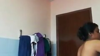 NRI Tamil Cutie Stripping Nude To Bath And Recording It Showing Her Long Big Boobs