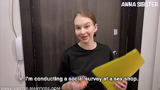 I never thought that a chick from a sex shop would knock on my door!