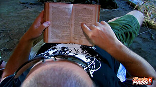 Esmeralda Moon Seduces A Cave Dude