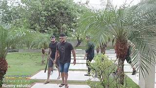 Nympho Kyra Sex takes a baseball bat up the arse before getting a nasty treatment by 5 big cocks with DAP 0% Pussy ,showing her prolapse pushing whipped cream, chocolate and milk enemas