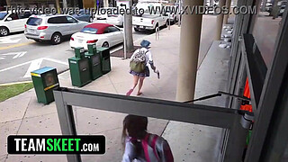 She Committed a Felony. The Only Way to Get Away With It? Sucking the Security Guard's Big Dick