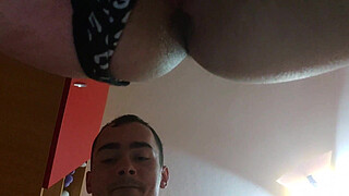 Horny teen couple love to fuck when they're home alone!