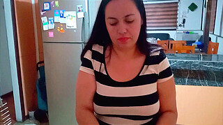 My stepson's friend came over to fuck me while I was washing dishes.