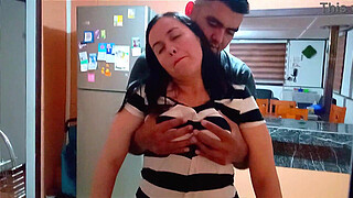 My stepson's friend came over to fuck me while I was washing dishes.