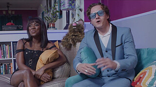 Ana Foxxx gets fucked hard by Tommy during podcast