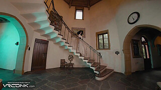 VR Conk: Busty Brunette Lady Dimitrescu Fucks And Masturbates In Resident Evil Village Cosplay Parody pt.3