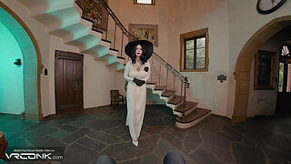 VR Conk: Busty Brunette Lady Dimitrescu Fucks And Masturbates In Resident Evil Village Cosplay Parody pt.3