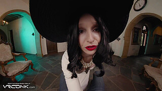 VR Conk: Busty Brunette Lady Dimitrescu Fucks And Masturbates In Resident Evil Village Cosplay Parody pt.3