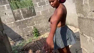 Africans Love To Fuck Outdoor