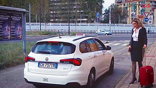 Italian Porn Scout with hot milf Julia North