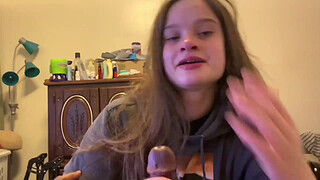 Lesbian best friend sucks shaft on the park bench