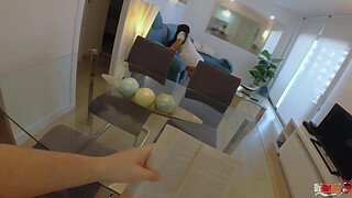 Stepmom Stuck In The Couch, I Fucked Her Booty Before Helping