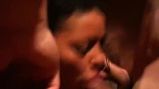 The first gang bang of former pornstar Paola Rodrigues (Mell Albuquerque) from Charlie's Angels (2002)