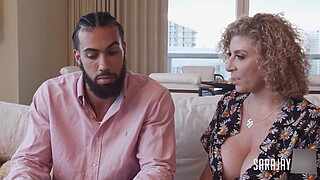 Throbbing BBC! James Angel Cums On Sa Jay's Massive Butt!