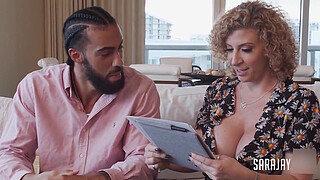 Throbbing BBC! James Angel Cums On Sa Jay's Massive Butt!