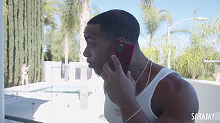 MILF Sara Jay Loves Mazee's BBC! He Seduces Her By The Pool!