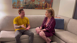 Stepson Alex Envy Comes Find His Stepmom Danni Jones To Get Her To Come Home Any Way He Can