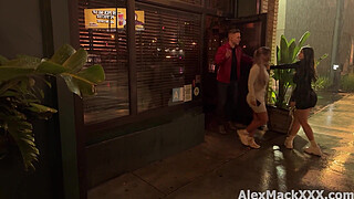 Violet Myers & Hayley Davies picked up a lucky guy to share