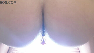 Compilation with pov of giant hard clit, anal, handjob and beautiful giant butt in doggy style