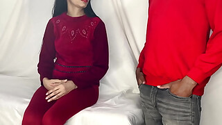 Indian babe impresses her boss for the job, beautiful skinny babe's tight pussy fucked by a big dick