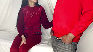 Indian babe impresses her boss for the job, beautiful skinny babe's tight pussy fucked by a big dick