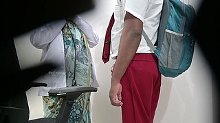 student penis checkup done by a doctor in clinic